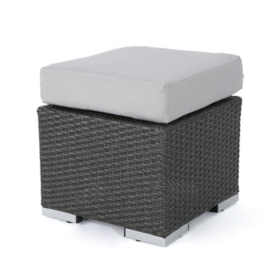 Outdoor Relaxation Lounge Accessory - Grey+Silver, Pe +Iron, Water- Fabric, 16.17 In Enjoy Outdoors With Delight Feature , Iron,