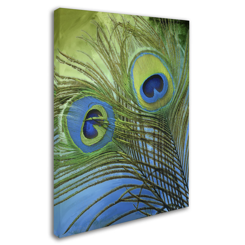 Jadaya «Peacock Candy I» par Color Bakery, impression sur toile tendue, H 24 po x l 18 po x P 2 po