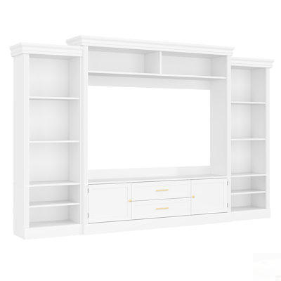 Meuble audio-vidéo avec bibliothèque Elegant