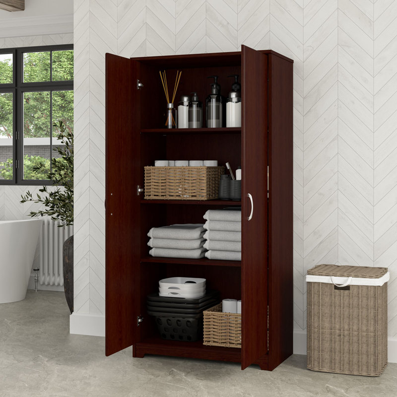 Callia Bathroom Cabinet, Dark Brown