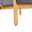 Fauteuil d'appoint Fluffy avec structure en bois massif naturel-1029411589