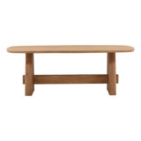 Heston Dining Table Light Natural 84"