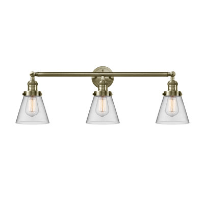 Cone 3 Light Bath Vanity Light