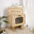 MDF Creative Rotatable Robot Storage Side Table