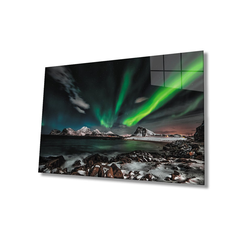 Superbe peinture décorative en verre trempé de 23,6 po x 35,4 po | 100% verre trempé, épaisseur: 0,16 pouce | Parfait pour la décoration intérieure, l'esthétique moderne et l'art mural élégant