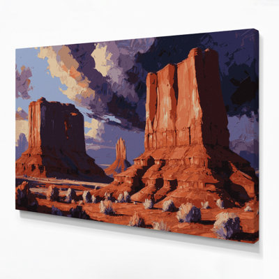 Art mural sur toile mauve Southlandern