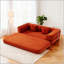 Canapé-lit convertible au sol avec coussin confortable, stabilité accrue de la structure pour le salon et la chambre-779595219