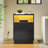 Morice 23.6'' Nightstand with Drawers and LED Lights