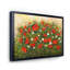 «Red Wildflowers in the Fields», peinture sur toile à cadre flottant-59852090-59852091