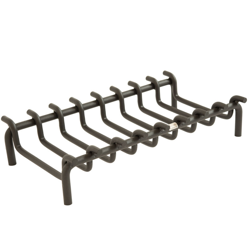 Dashiell Iron Fireplace Grate, 13cm H x 40.5cm W x 35cm D