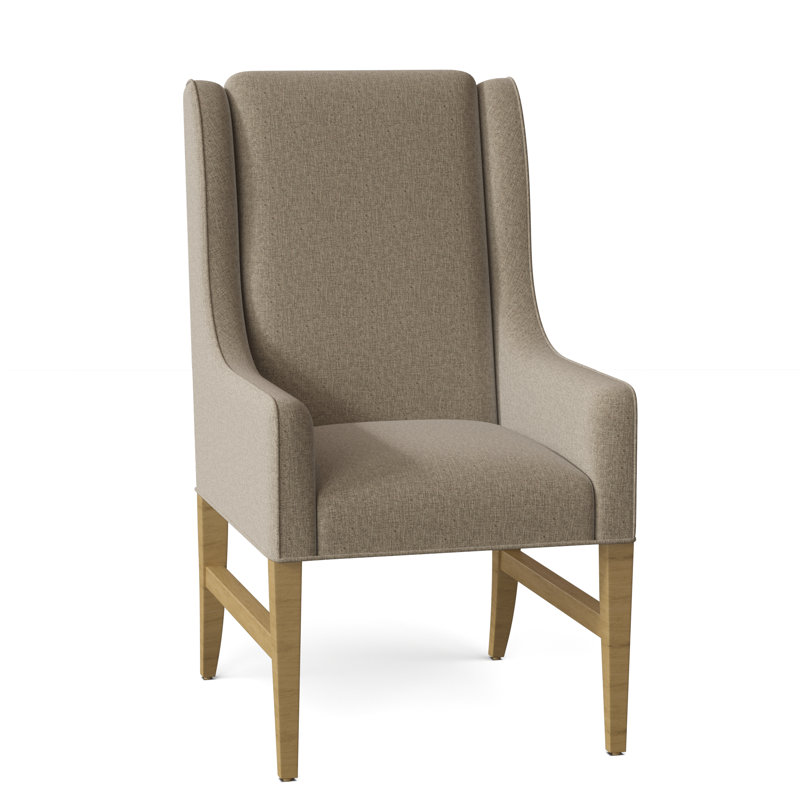 Fauteuil l 24,5 po Carla, 3155 Lin Polyester, Noyers