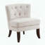 Fauteuil d'appoint capitonné, mousse haute densité et pieds en bois foncé-1774085665
