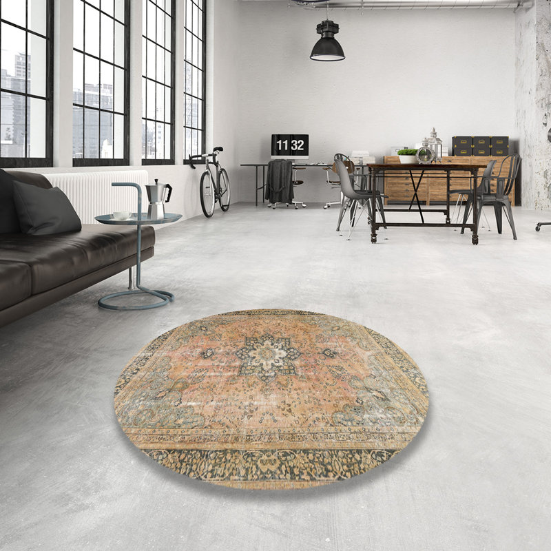 Dutcher Oriental Indoor Rug, Round 7'