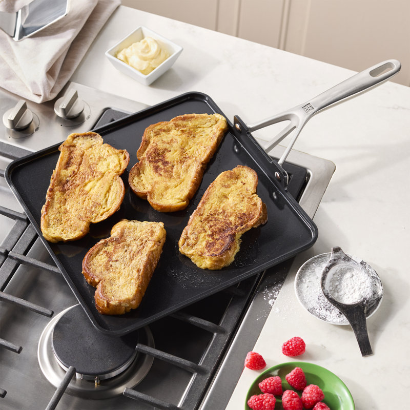 ZWILLING Motion Ceramic 11-Inch Aluminum Hard Anodized Square Griddle Nonstick