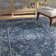 Samaniego Hand Tufted Viscose/Wool Oriental Rug in Blue