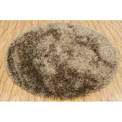 Hand Loomed Modern Area Rug in Taupe