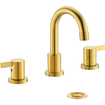 Widespread 2-handle Bathroom Faucet with Drain Assembly