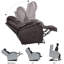 Fauteuil de massage inclinable et chauffant en similicuir-949290838