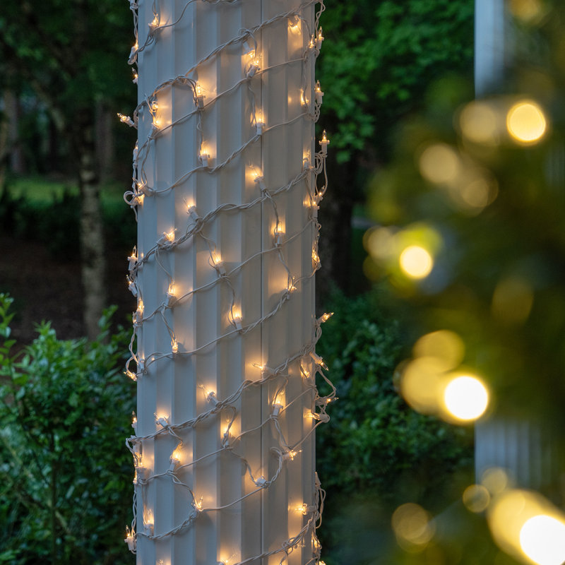Christmas Column Wrap 150 Light Net Lights