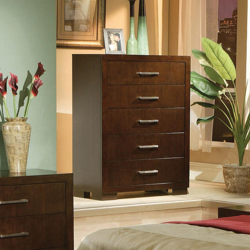 Alinblot 5 - Drawer Dresser, Cappuccino