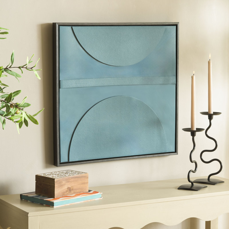 Around The Block Framed Canvas Wall Art
