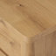 Table de chevet Novella - Placage de chêne naturel épais et aléatoire