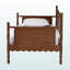 Lit de jour Hiten Artisan en bois bobiné, taille simple