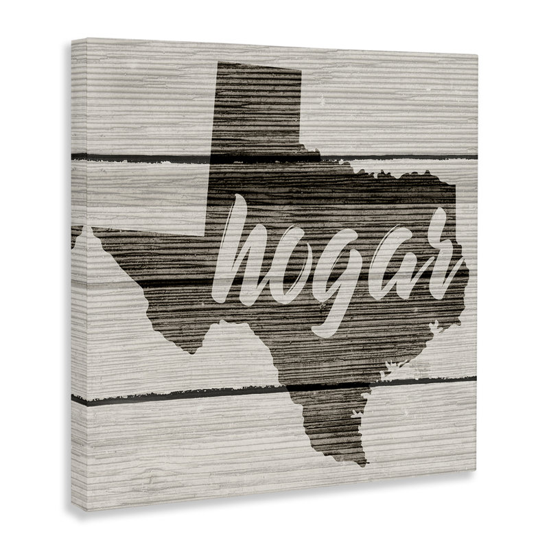 Art mural Hogar Estado de Texas par Lil 'Rue, H 17 po x l 17 po