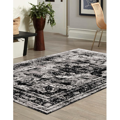 Tapis transitionnel Oneita couleur ébène