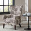 Fauteuil à oreilles Arianna, siège simple rembourré pour adultes et fauteuil confortable