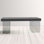Thane Rectangular Solid Wood Top with Glass Base Dining Table