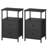 Side Table With 2 Fabric Drawers And Storage Shelf-1005439497-973846614