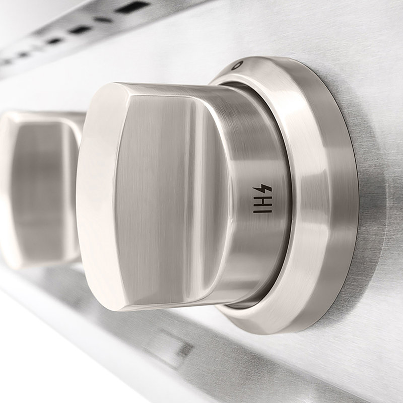 ZLINE 30" Porcelain Gas Stovetop in Fingerprint Resistant with 4 Gas Burners, Stainless Steel/Brass Burners