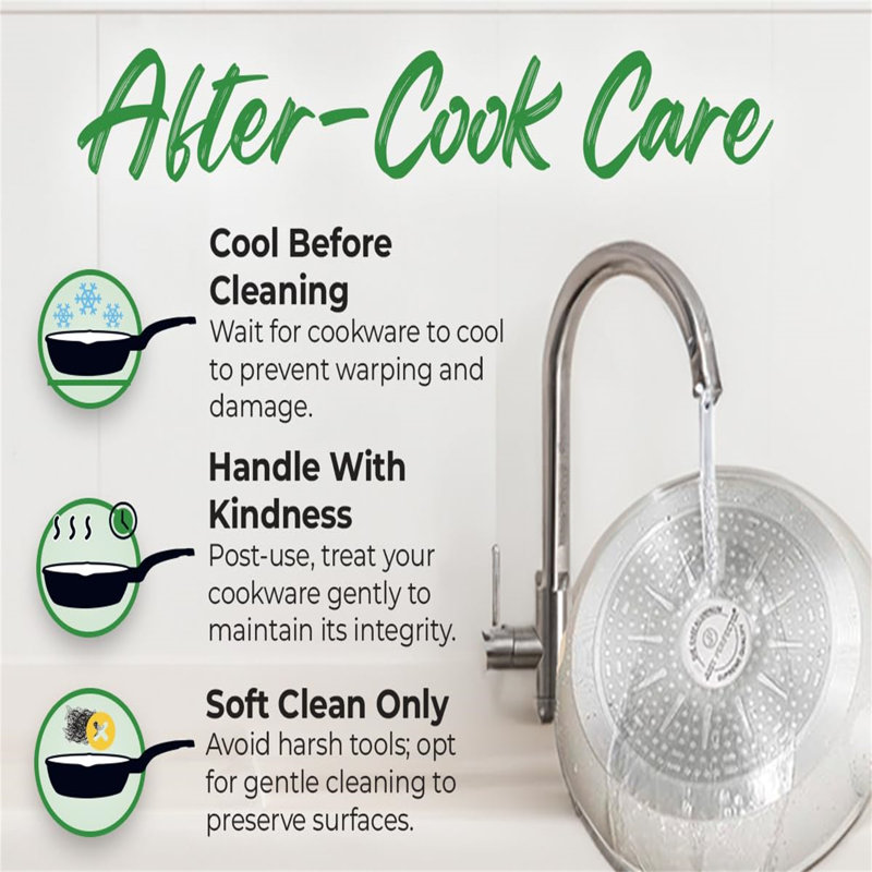1 - Piece Non-Stick Stoneware Cookware Set