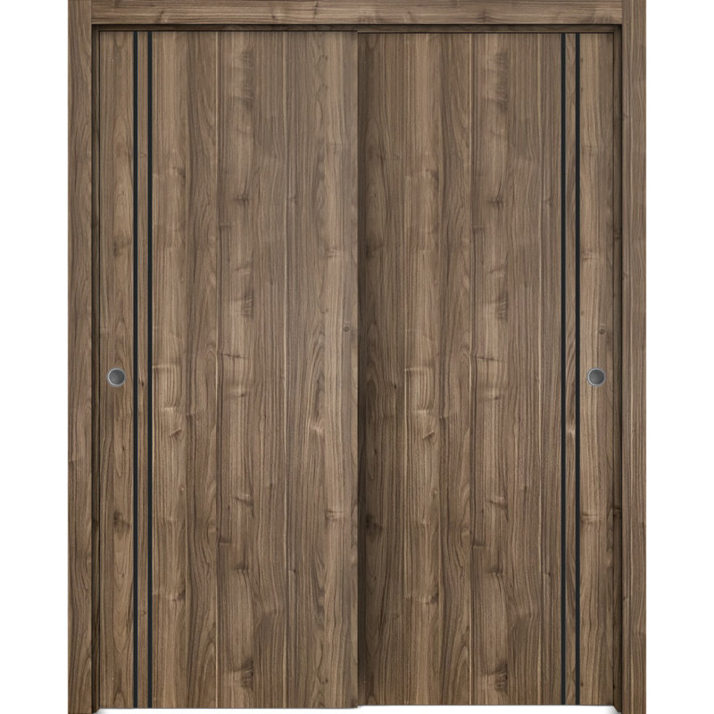 Finition en bois massif manufacturé, Noyer, 84 po x 96 po