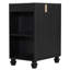 Meuble-lavabo 24 po avec lavabo, armoire avec tablette de porte, rangement ouvert, cadre en bois, porte à fermeture douce-117812329