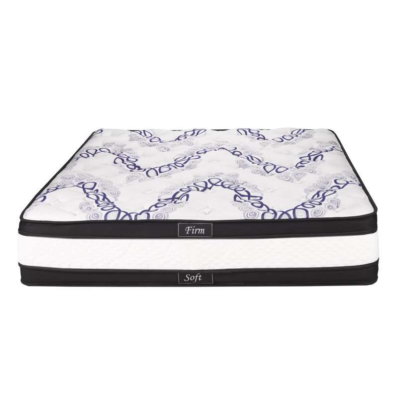 Matelas Tennon 12 po, matelas réversible doux / dur Euphoria, noyau en mousse haute densité, Simple