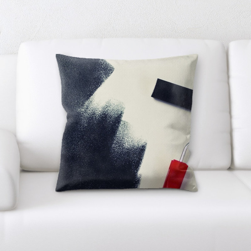 Wall Microsuede Reversible Throw Pillow