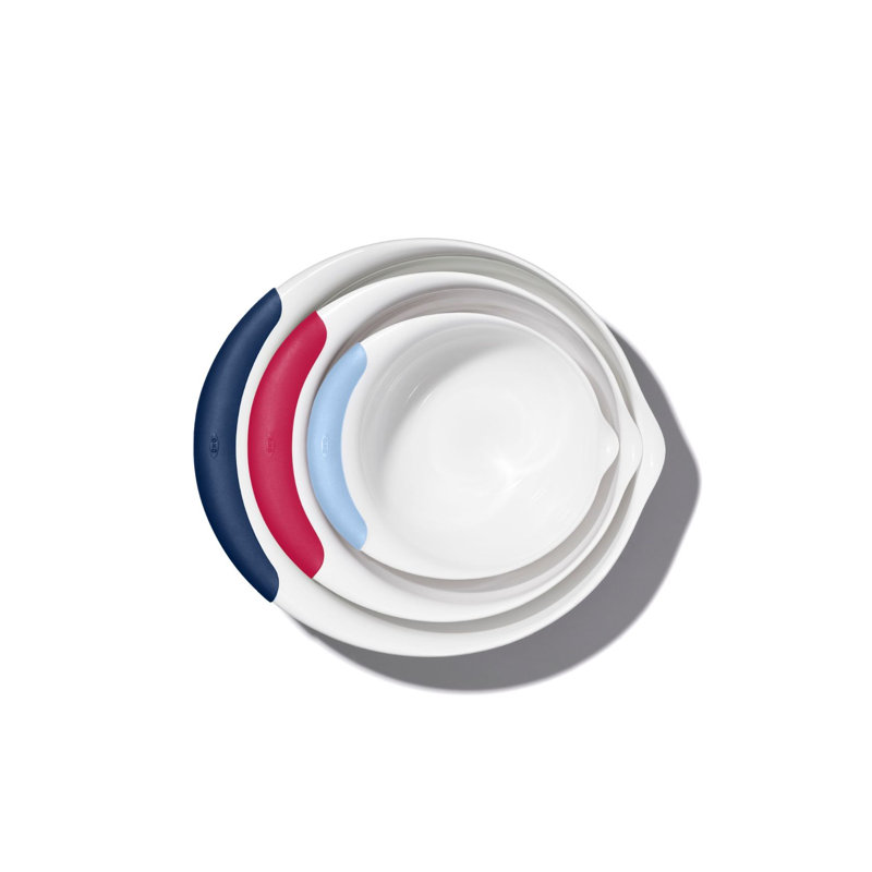 OXO Good Grips 3-Piece Mixing Bowl Set – Blueberry, Jam, Seltzer