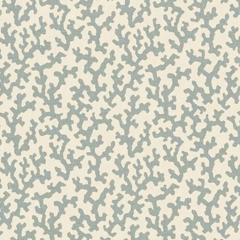 Tissu Schumacher x Veere Grenney, Bleu orpington