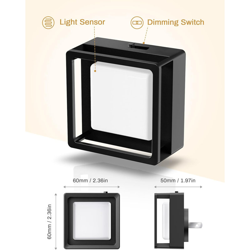Veilleuse à brancher Philips avec capteur de lumière, blanc chaud 3000 K, gradateur coulissant Philips