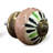 Set of Twelve Black And White Floral Ceramic Drawer Pull Knobs