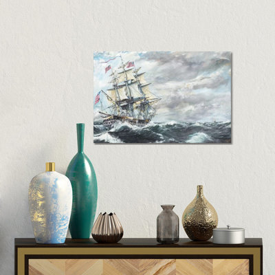 USS Constitution Heads For HM Frigate Guerriere (19/8/1812), 2003 - Estampe numérique sur toile tendue avec châssis