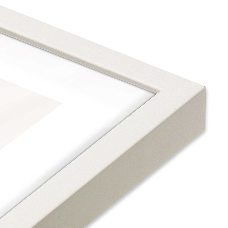 «Farm Fresh Christmas Trees», impression roulée, Cadre simple blanc opaque, H 25 po x l 37 po x P 1,25 po