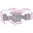 Vidaxl Garden Sofa Set Black