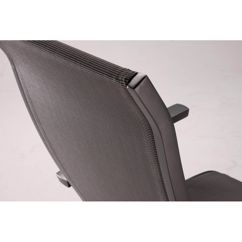 Lasseter Folding Deck Chair, Anthracite Matt