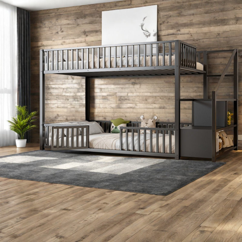 Lits peu encombrants avec rangement, lit simple en métal, chambre à coucher moderne