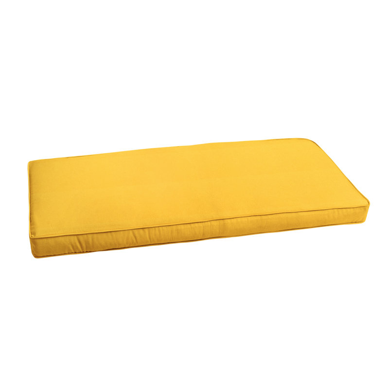 Sunbrella Outdoor Seat Cushion, 57" W x 16" D, Blue, 2"