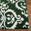 Tapis vert / ivoire en laine / viscose touffeté à la main Arissa-563656821