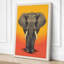 Elephant in Warm Light Modern - Wrapped Canvas-791916864-791916871